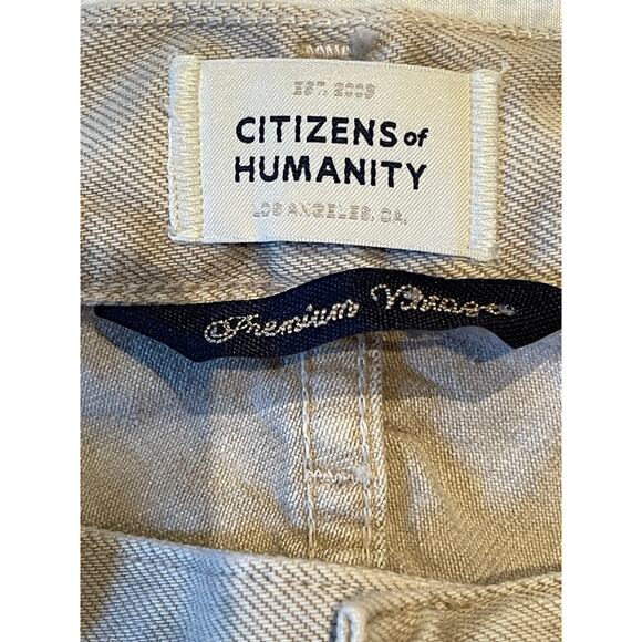 Citizens of Humanity Size 33 Khaki Gray Daphne Crop Jeans - Picture 2 of 13